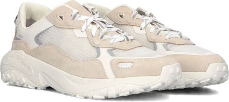 Hugo Boss Beige Suède Lage Sneakers Go1St Beige Heren