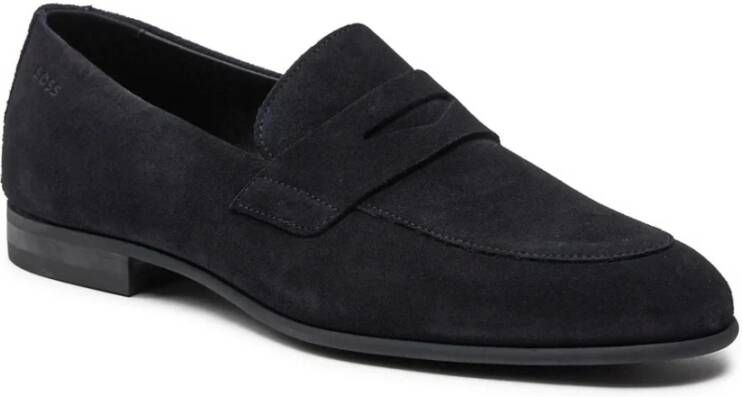 Hugo Boss Blauwe Instappers Loafers Blue Heren