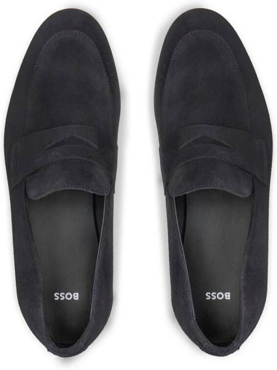 Hugo Boss Blauwe Instappers Loafers Blue Heren