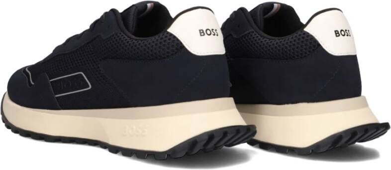 Hugo Boss Blauwe Lage Sneakers Jonah_runn Blue Heren