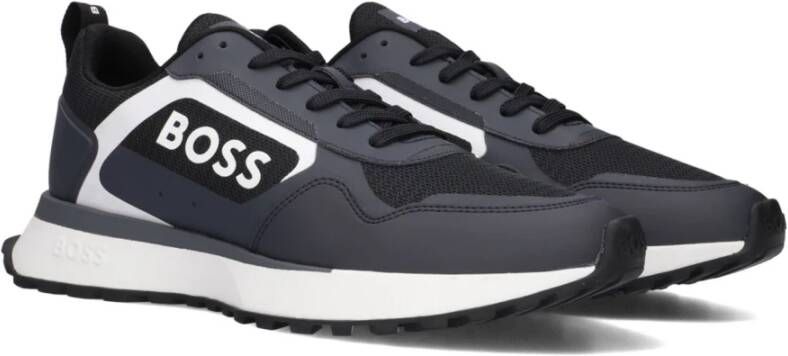 Hugo Boss Blauwe Lage Sneakers Jonah_runn Blue Heren