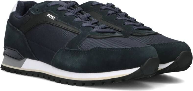 Hugo Boss Blauwe Lage Top Sneakers Parkour-l_runn Blue Heren