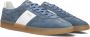 Hugo Boss Blauwe Suède Lage Sneakers Blue Heren - Thumbnail 4