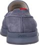 Hugo Boss Blauwe Suède Penny Loafers Blue Heren - Thumbnail 3