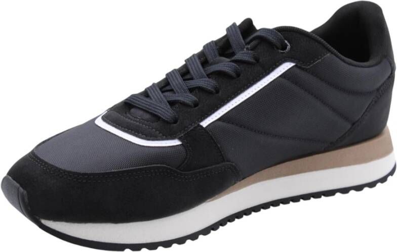 Hugo Boss Bosstraat Sneakers voor Mannen Black Heren