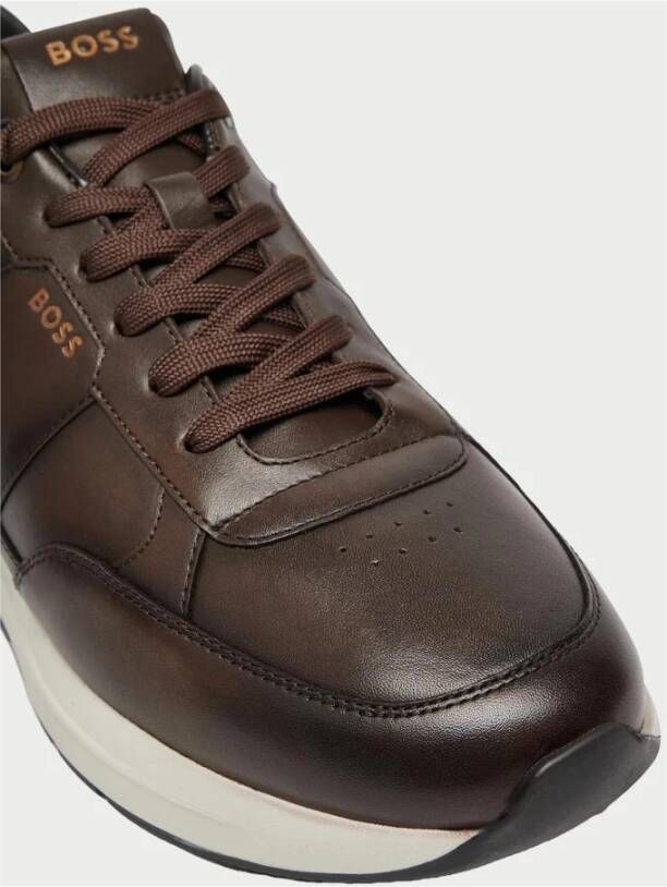 Hugo Boss Bruine Sneakers Jace voor Mannen Brown Heren