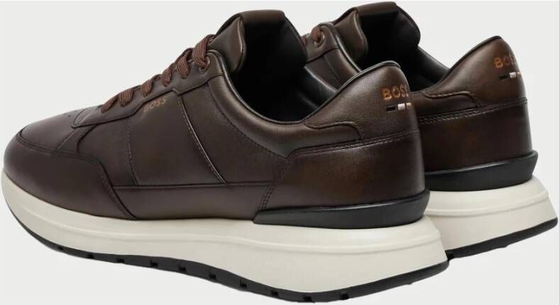 Hugo Boss Bruine Sneakers Jace voor Mannen Brown Heren