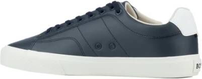 Hugo Boss Casual Leren Sneakers voor Mannen Blue Heren