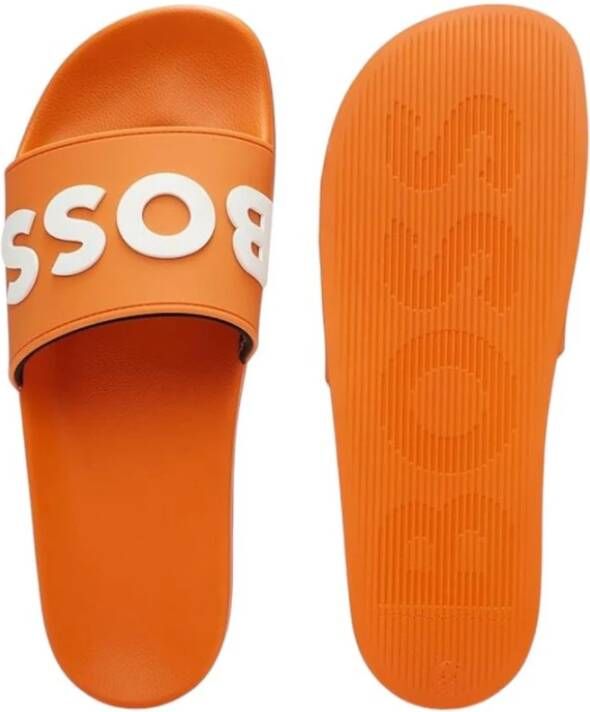 Hugo Boss Comfortabele Pantoffels voor Dagelijks Gebruik Orange Heren