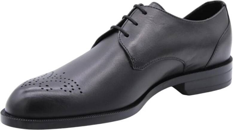 Hugo Boss Elegante Business Flats voor Mannen Black Heren