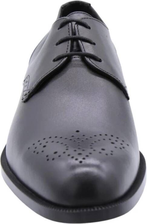 Hugo Boss Elegante Business Flats voor Mannen Black Heren