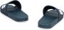 Hugo Boss Geëtst Logo Rubberen Slippers Blue Heren - Thumbnail 3