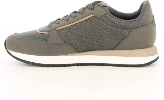 Hugo Boss Heren Khaki KAI Runn Sneakers Green Heren