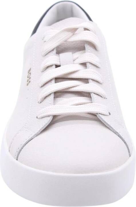 Hugo Boss Heren Klaverstraat Sneakers Verhoog Stijl White Heren