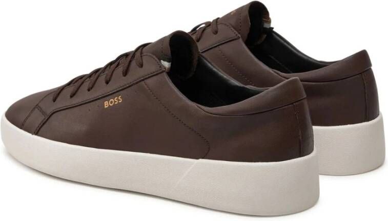 Hugo Boss Heren Mode Sneakers Brown Heren