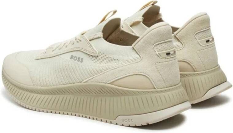 Hugo Boss Heren Sneakers Ttnm_Evo_Slon_Knrsd Beige Heren