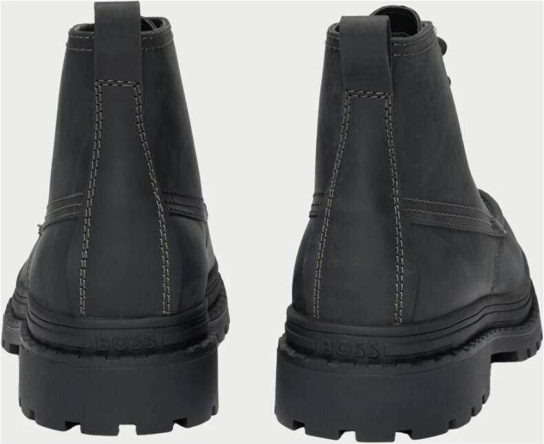 Hugo Boss Heren Veterschoenen van leer Nebular Black Heren