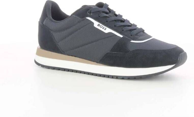 Hugo Boss Heren Zwart KAI Runn Sneakers Black Heren