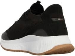 Hugo Boss Hoge stoffen sneakers zwarte kleur Black Heren