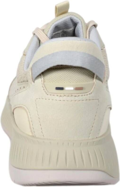 Hugo Boss Hybride Sneakers van Glad en Suède Leer Beige Heren