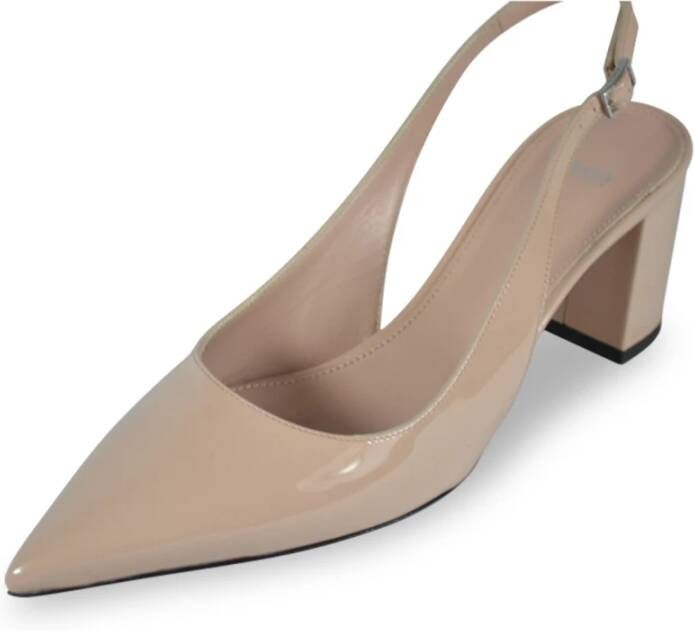 Hugo Boss Ines Sling Blokhak Pumps Beige Dames