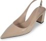 Hugo Boss Ines Sling Blokhak Pumps Beige Dames - Thumbnail 2