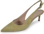 Hugo Boss Ines Sling Licht Beige Leren Pumps Yellow Dames - Thumbnail 2