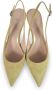 Hugo Boss Ines Sling Licht Beige Leren Pumps Yellow Dames - Thumbnail 3