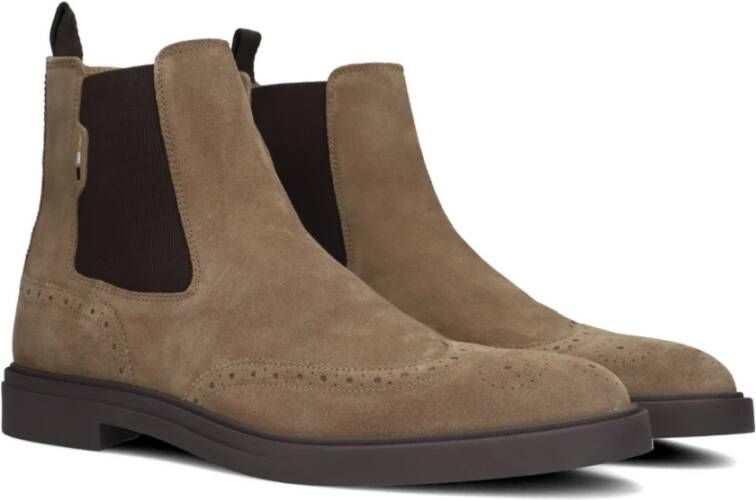 Hugo Boss Klassieke Chelsea Boots Calev_cheb Beige Heren