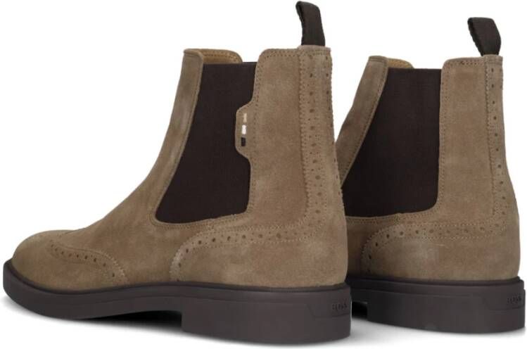 Hugo Boss Klassieke Chelsea Boots Calev_cheb Beige Heren