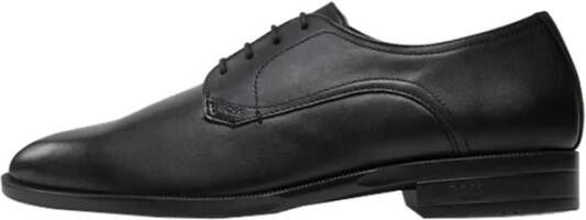 Hugo Boss Lage Leren Schoenen Black Heren