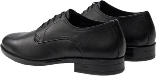 Hugo Boss Lage Leren Schoenen Black Heren