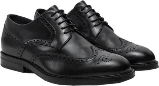 Hugo Boss Leren Dressletic Derb Bobr Schoenen Black Heren