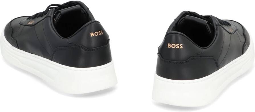 Hugo Boss Leren lage sneakers Black Heren