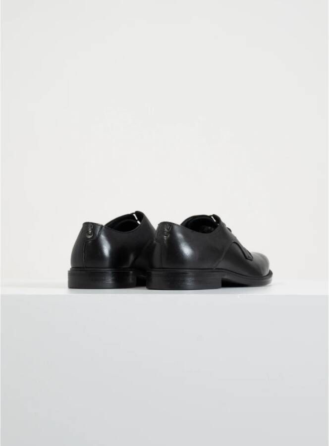 Hugo Boss Leren Veterschoenen Black Heren