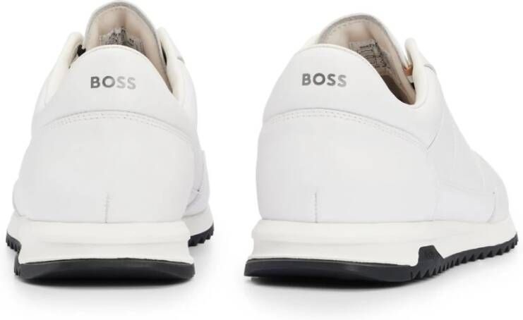 Hugo Boss Leren Zayn Sneakers Wit White Heren