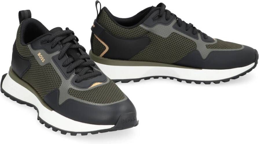 Hugo Boss Mesh lage sneakers met EVA-zool Green Heren