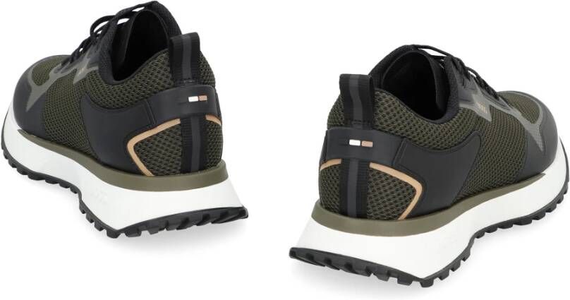 Hugo Boss Mesh lage sneakers met EVA-zool Green Heren