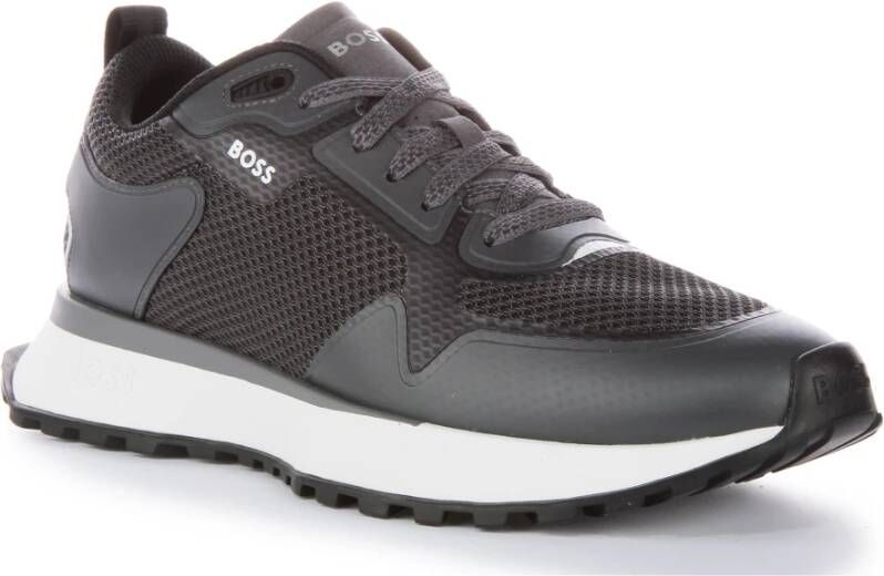 Hugo Boss Mesh Runner in Zwart Grijs Multicolor Heren