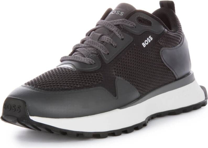 Hugo Boss Mesh Runner in Zwart Grijs Multicolor Heren