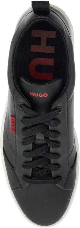 Hugo Boss Minimalistische sneakers met rode logo Black Heren