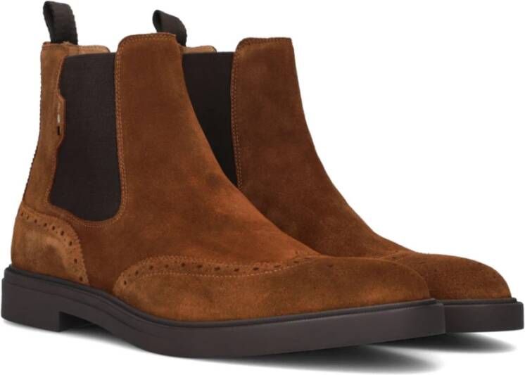 Hugo Boss Moderne Chelsea Boots Calev_cheb Brown Heren