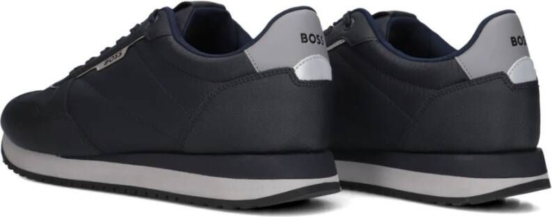 Hugo Boss Nylon Sneakers Kai Runn Stijlvol Comfort Blue Heren