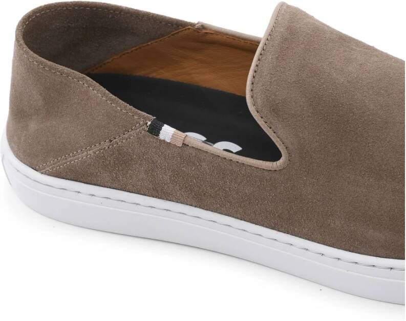 Hugo Boss Slip-on Sneakers in Medium Beige Heren