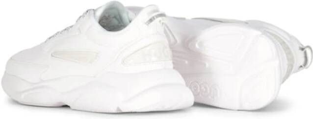 Hugo Boss Sneakers met transparante details en treklip White Heren