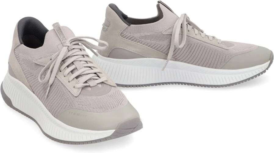 Hugo Boss Sneakers van gerecycled sokkenmateriaal Gray Heren