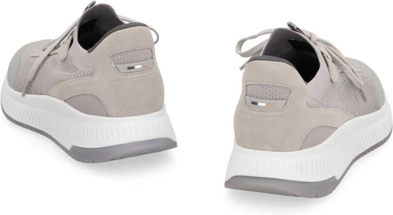 Hugo Boss Sneakers van gerecycled sokkenmateriaal Gray Heren