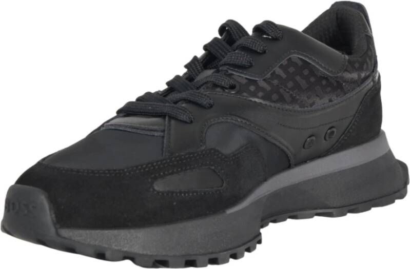 Hugo Boss Sportieve Sneakers van Gemengde Materialen Jonah Runn Zwart Black Heren