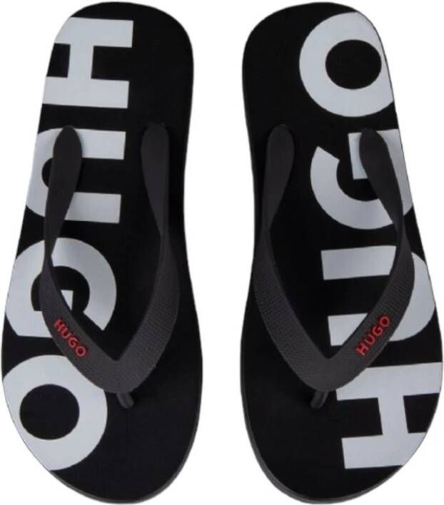 Hugo Boss Stijlvolle Slippers voor de Zomer Black Heren