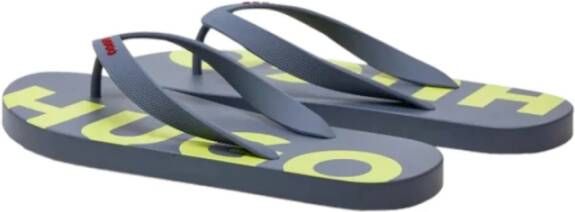 Hugo Boss Stijlvolle Slippers voor de Zomer Blue Heren